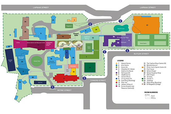 school campus map