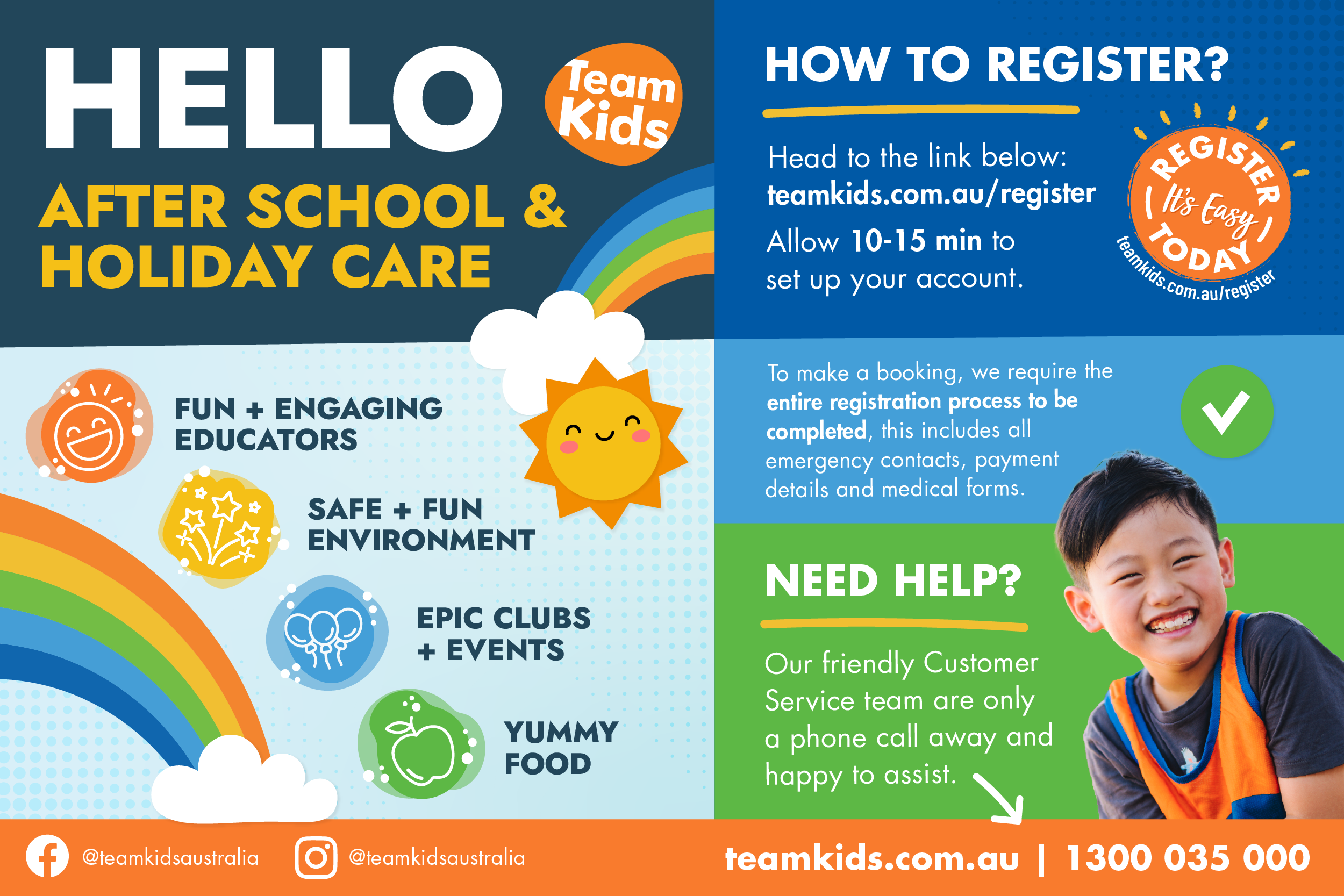 Team Kids How to register