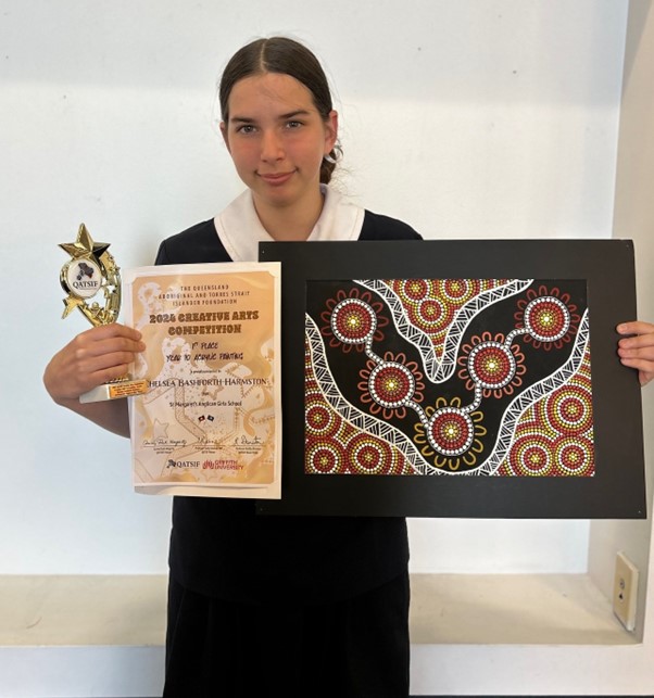 Chelsea Bashforth-Harmston_winner of Queensland Aboriginal and Torres Strait Islander Foundation Creative Arts Competition