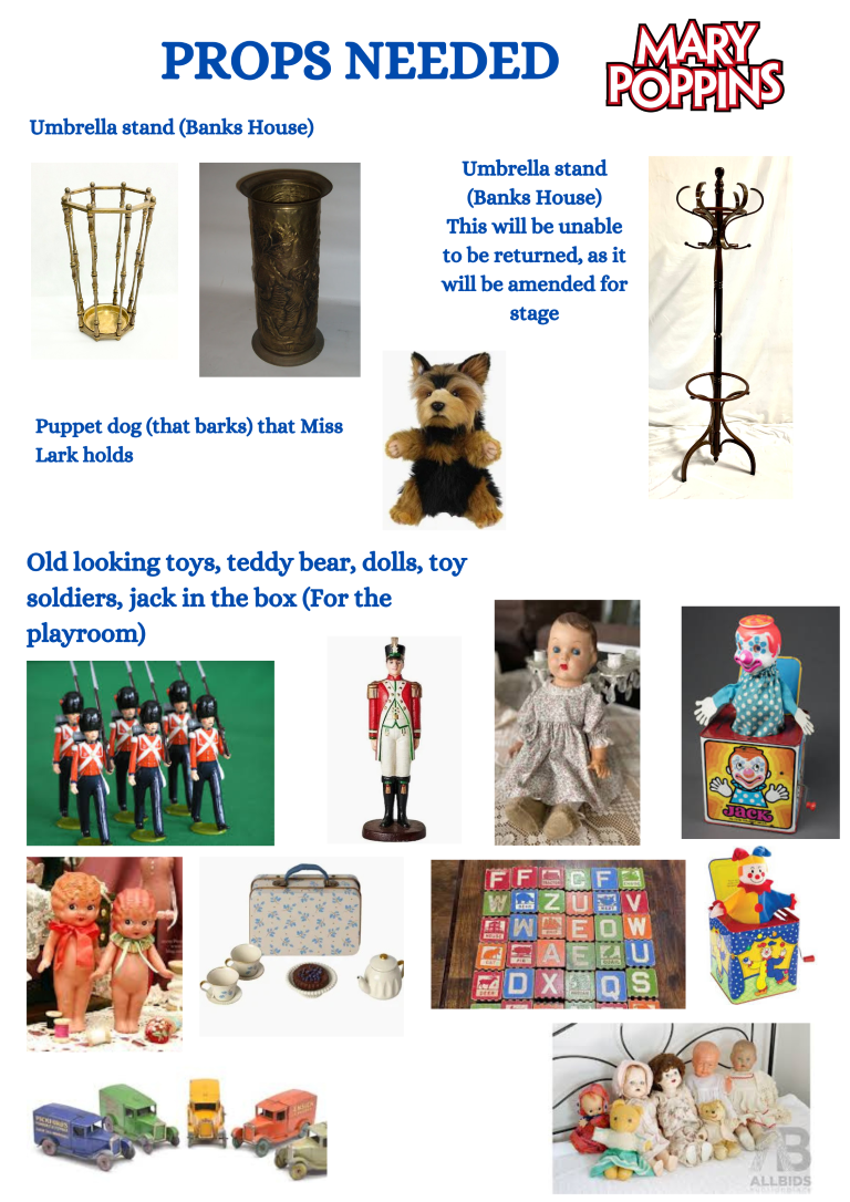 Music Mary Poppins Props