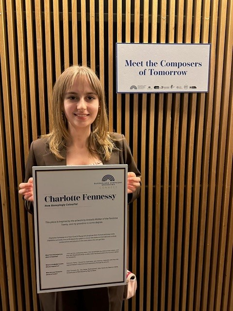 St Margaret's music student_Charlotte QSO2 composition performance