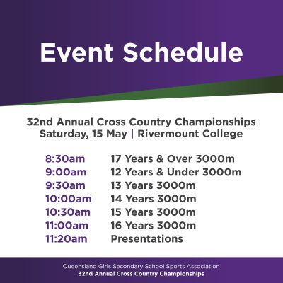 eNews Issue 14 2021 QGSSSA Cross Country Events
