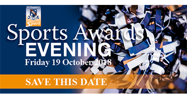 eNews Issue 27 2018 Sports Award Dinner Save the Date