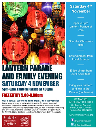 eNews Issue 33 2017 St Marks Lantern Parade 2