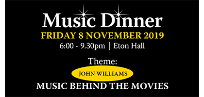 eNews Issue 34 2019 Music Dinner logo