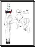 smART Club fashion sketches 1