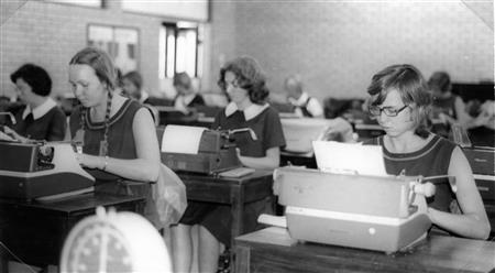 1975 Typing room Avoca