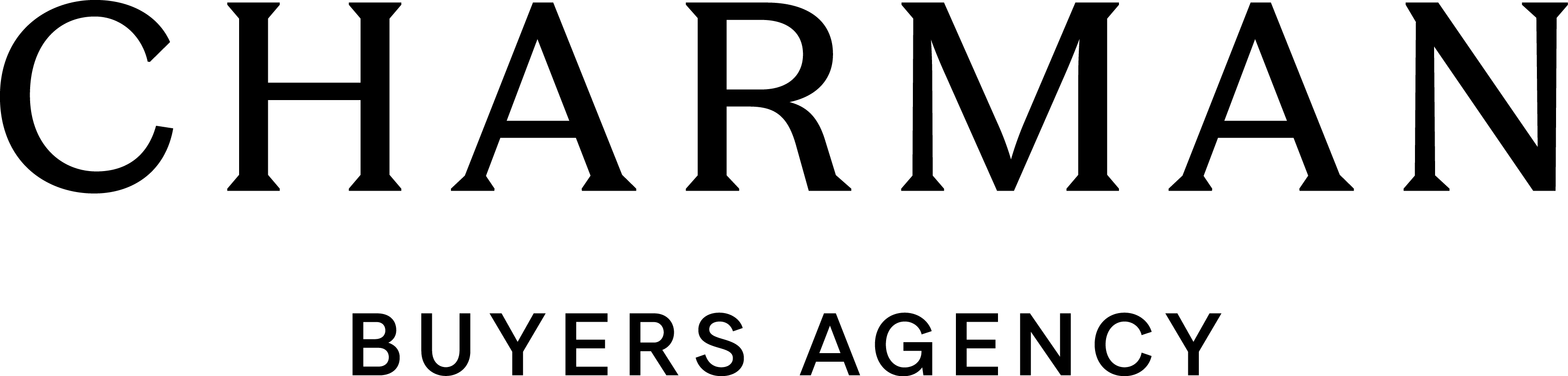 Charman Logo Lockup - Black